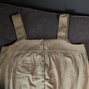 Old Navy Olive Sleeveless Top with Buttons